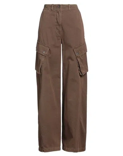 Weekend Max Mara Woman Pants Light Brown Size 12 Cotton