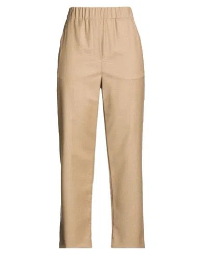 Weekend Max Mara Woman Pants Light Brown Size 6 Virgin Wool, Elastane In Neutral