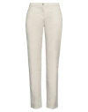 Weekend Max Mara Woman Pants Light Grey Size 16 Cotton, Elastane In Gray