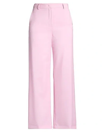 Weekend Max Mara Woman Pants Lilac Size 14 Virgin Wool In Pink