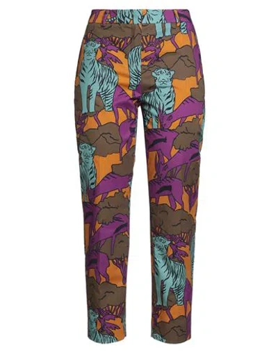Weekend Max Mara Woman Pants Mauve Size 10 Cotton, Elastane In Purple