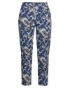 Weekend Max Mara Woman Pants Midnight Blue Size 12 Cotton, Elastane In Blue