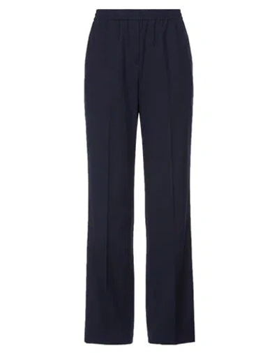 Weekend Max Mara Woman Pants Midnight Blue Size 14 Polyester, Virgin Wool, Elastane