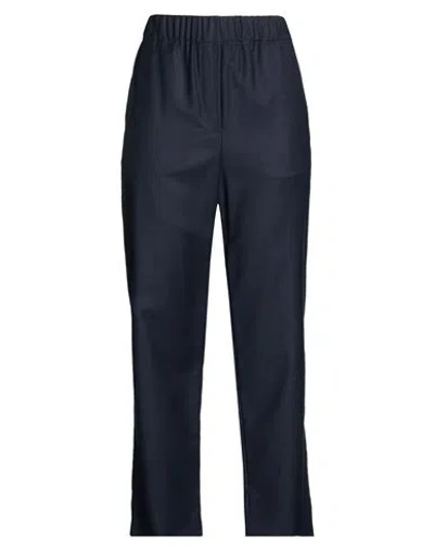 Weekend Max Mara Woman Pants Navy Size 12 Virgin Wool, Elastane In Blue