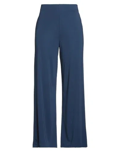Weekend Max Mara Woman Pants Navy Size Xl Polyamide, Lyocell, Viscose, Elastane In Blue
