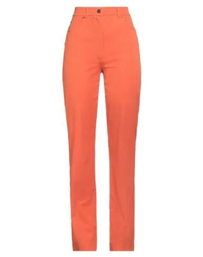 Weekend Max Mara Woman Pants Orange Size 6 Cotton, Elastane