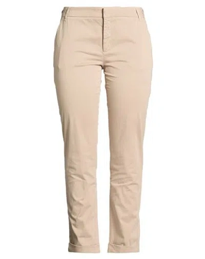 Weekend Max Mara Woman Pants Sand Size 14 Cotton, Elastane In Neutral