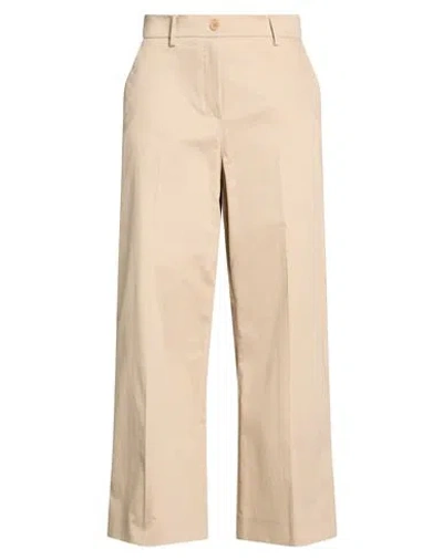 Weekend Max Mara Woman Pants Sand Size 6 Cotton, Elastane In Brown