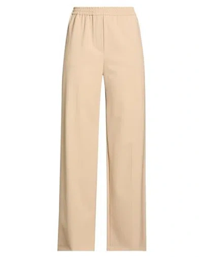 Weekend Max Mara Woman Pants Sand Size 8 Polyester, Virgin Wool, Elastane In Brown