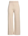 Weekend Max Mara Woman Pants Sand Size S Wool, Polyamide, Viscose, Cashmere In Pink
