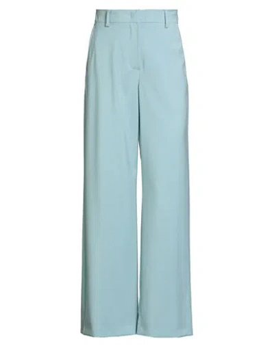 Weekend Max Mara Woman Pants Sky Blue Size 0 Virgin Wool In Multi