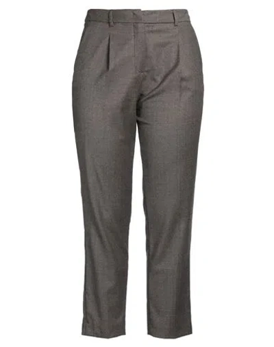 Weekend Max Mara Woman Pants Taupe Size 16 Virgin Wool, Elastane In Grey