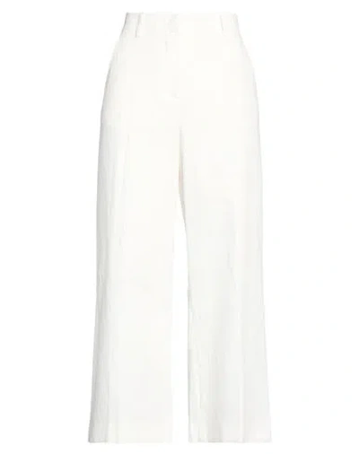 Weekend Max Mara Woman Pants White Size 2 Cotton, Linen