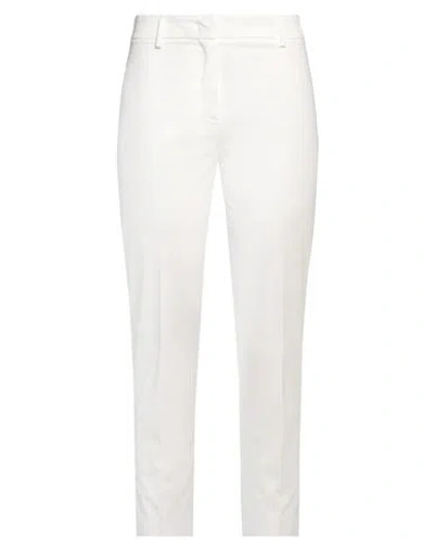 Weekend Max Mara Woman Pants White Size 16 Cotton, Elastane