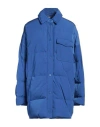 Weekend Max Mara Woman Puffer Bright Blue Size 12 Polyamide In Blue