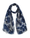 Weekend Max Mara Woman Scarf Navy Size - Viscose, Cotton In Navy