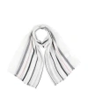 Weekend Max Mara Woman Scarf Off White Size - Linen, Cotton In Multi