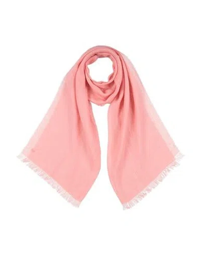Weekend Max Mara Woman Scarf Pink Size - Linen In Orange