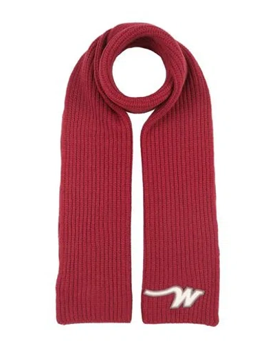 Weekend Max Mara Woman Scarf Red Size - Virgin Wool In Pink