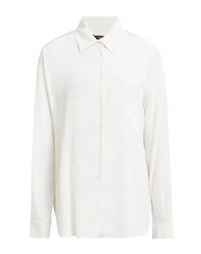 Weekend Max Mara Woman Shirt Cream Size 12 Silk In White