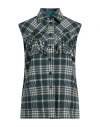 Weekend Max Mara Woman Shirt Deep Teal Size 12 Virgin Wool In Green