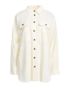 Weekend Max Mara Woman Shirt Ivory Size 10 Cotton In White