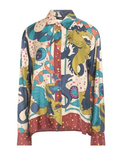 Weekend Max Mara Woman Shirt Ivory Size 10 Silk In Multi