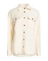 Weekend Max Mara Woman Shirt Ivory Size 12 Linen In Neutral