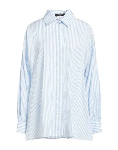 Weekend Max Mara Woman Shirt Light Blue Size 10 Cotton