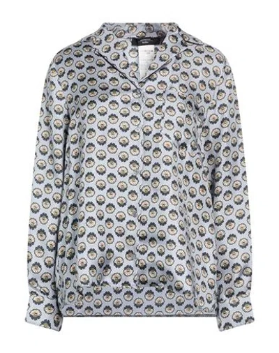 Weekend Max Mara Woman Shirt Light Blue Size 10 Silk