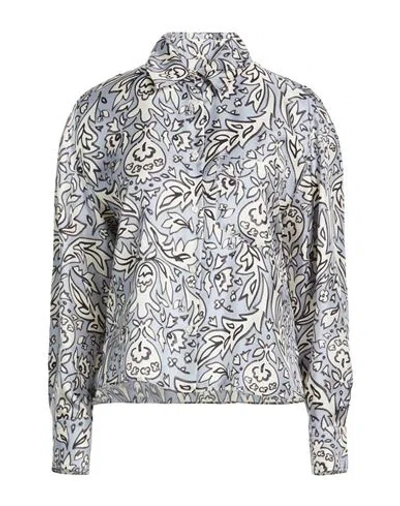 Weekend Max Mara Woman Shirt Lilac Size 0 Silk In Gray