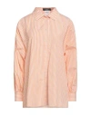Weekend Max Mara Woman Shirt Mandarin Size 12 Cotton In Orange