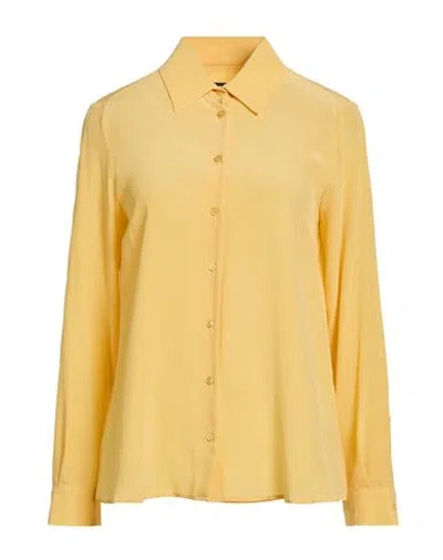 Weekend Max Mara Woman Shirt Marigold Size 8 Silk In Yellow