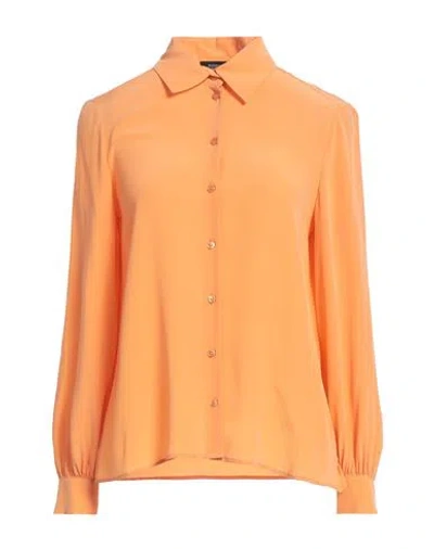 Weekend Max Mara Woman Shirt Orange Size 8 Silk