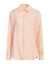 Weekend Max Mara Linen Striped Shirt For Men By Lari In Red