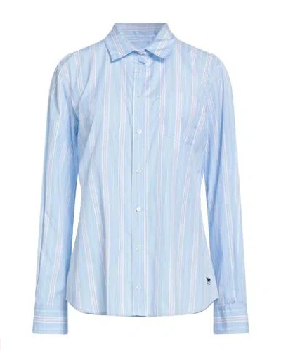 Weekend Max Mara Woman Shirt Sky Blue Size 10 Cotton