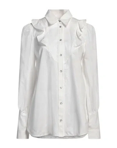 Weekend Max Mara Woman Shirt White Size 12 Cotton