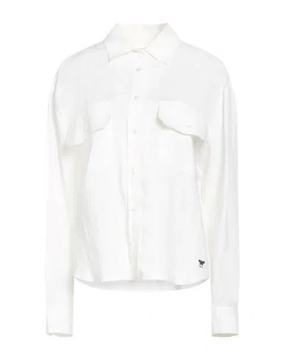 Weekend Max Mara Woman Shirt White Size 8 Linen
