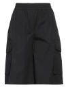 Weekend Max Mara Fida High Waist Bermuda Shorts In Black