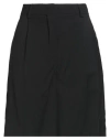 Weekend Max Mara Woman Shorts & Bermuda Shorts Black Size 12 Virgin Wool In Black