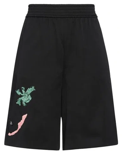 Weekend Max Mara Woman Shorts & Bermuda Shorts Black Size 6 Cotton