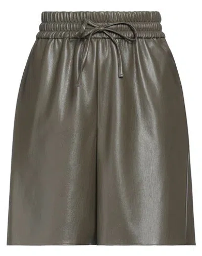 Weekend Max Mara Woman Shorts & Bermuda Shorts Military Green Size 6 Polyester, Polyurethane