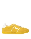 Weekend Max Mara Woman Sneakers Mustard Size 7 Leather