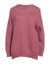 Weekend Max Mara Woman Sweater Antique Rose Size M Metallic Fiber, Polyamide, Mohair Wool, Wool In Pink