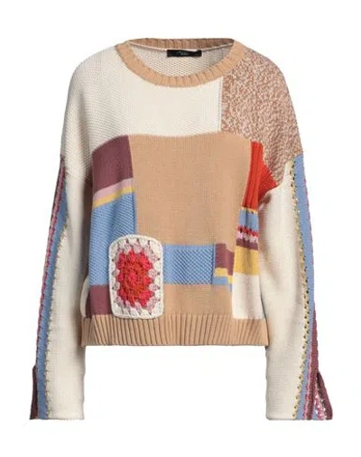 Weekend Max Mara Woman Sweater Beige Size L Cotton, Acrylic, Polyester
