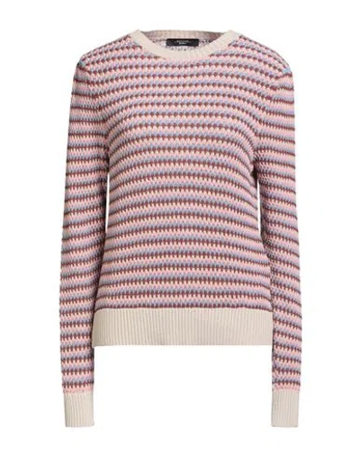 Weekend Max Mara Woman Sweater Beige Size Xl Cotton, Polyester In Multi