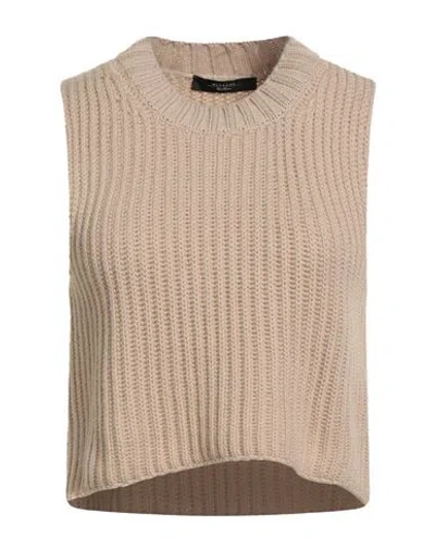 Weekend Max Mara Woman Sweater Beige Size Xxl Virgin Wool