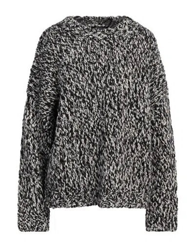 Weekend Max Mara Woman Sweater Black Size Xxl Virgin Wool, Polyamide
