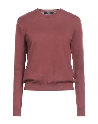 Weekend Max Mara Woman Sweater Brick Size L Wool, Cashmere In Burgundy