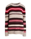 Weekend Max Mara Ilde Stripe Virgin Wool Crewneck Sweater In Multi